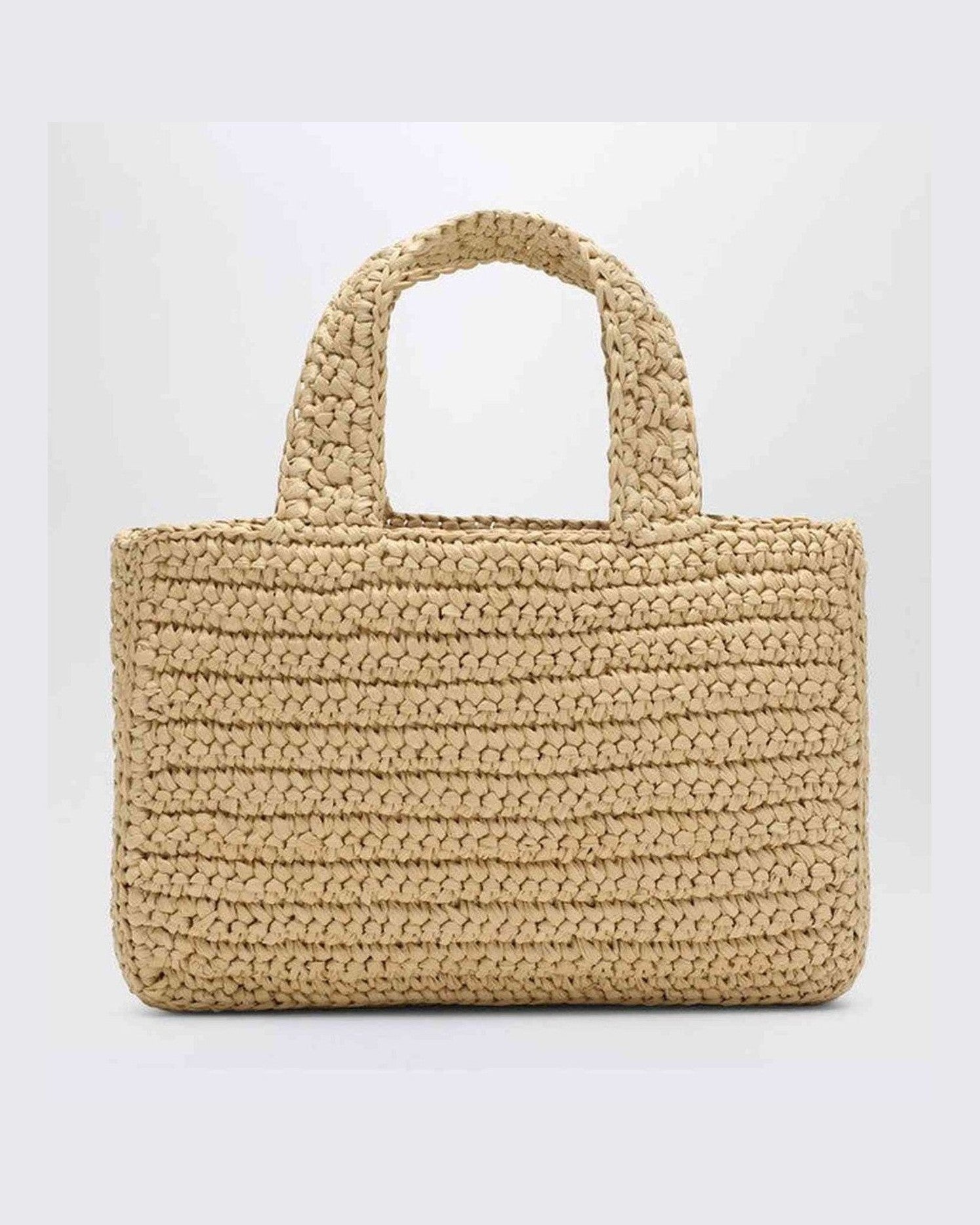 Valentino Garavani Viva Superstar Crochet Small Natural/black Bag Glam Steals