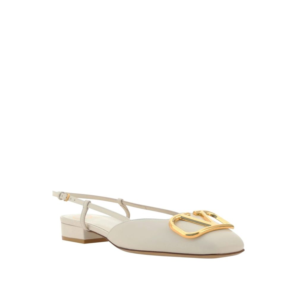 Valentino Garavani Vlogo Ballerina Flats Glam Steals