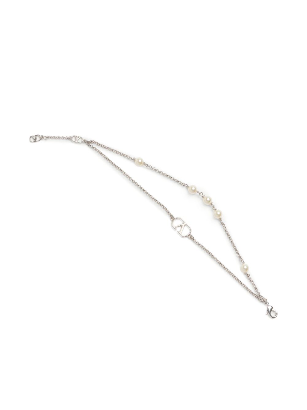 Valentino Garavani Vlogo Bracelet with Swarowski Pearls Glam Steals
