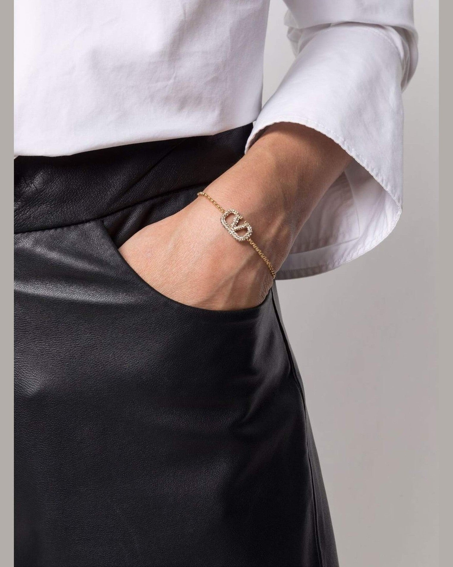 Valentino Garavani Vlogo Chain Bracelet Glam Steals