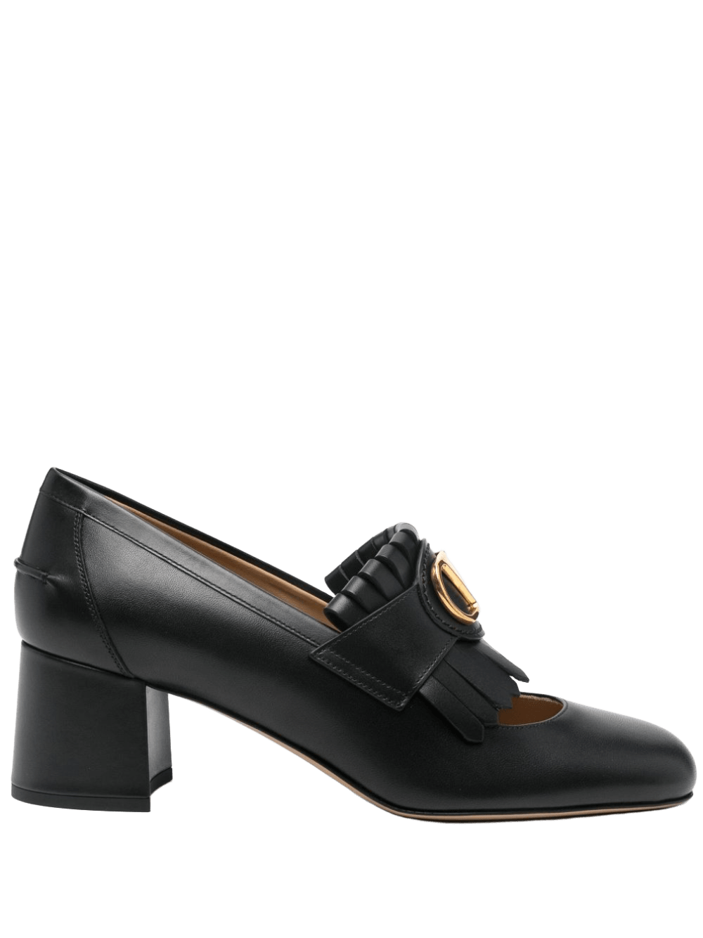 Valentino Garavani Vlogo Signature Calfskin Pumps with Fringes 55mm Glam Steals