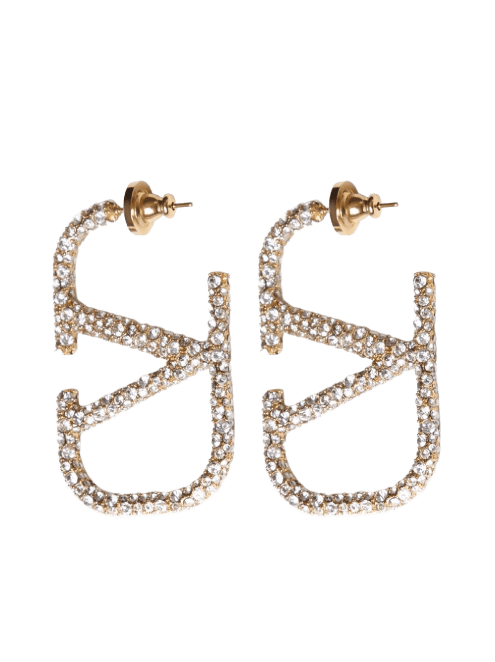 Valentino Garavani Vlogo Signature Crystal Earrings Glam Steals