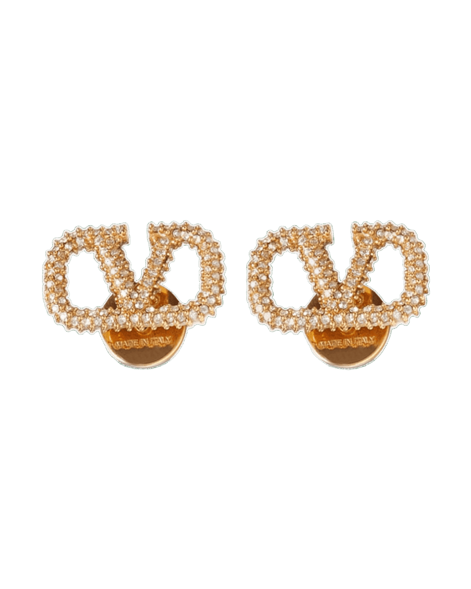 Valentino Garavani Vlogo Signature Crystal Embellished Earrings