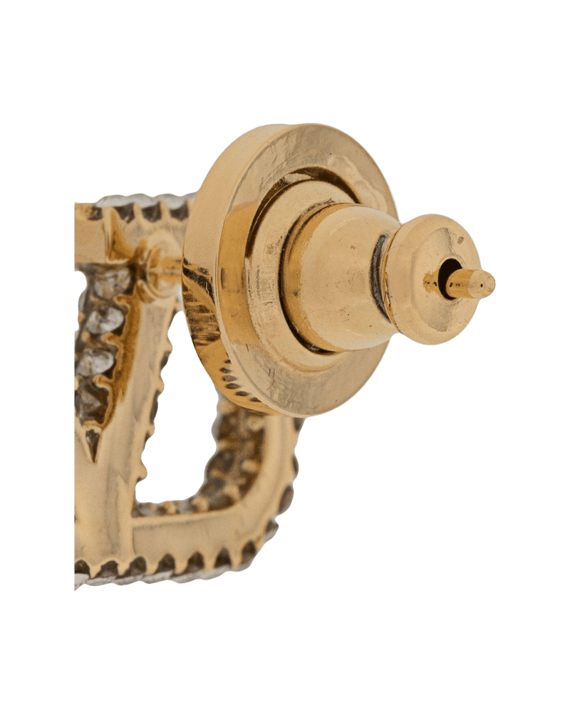 Valentino Garavani Vlogo Signature Crystal Embellished Earrings Glam Steals