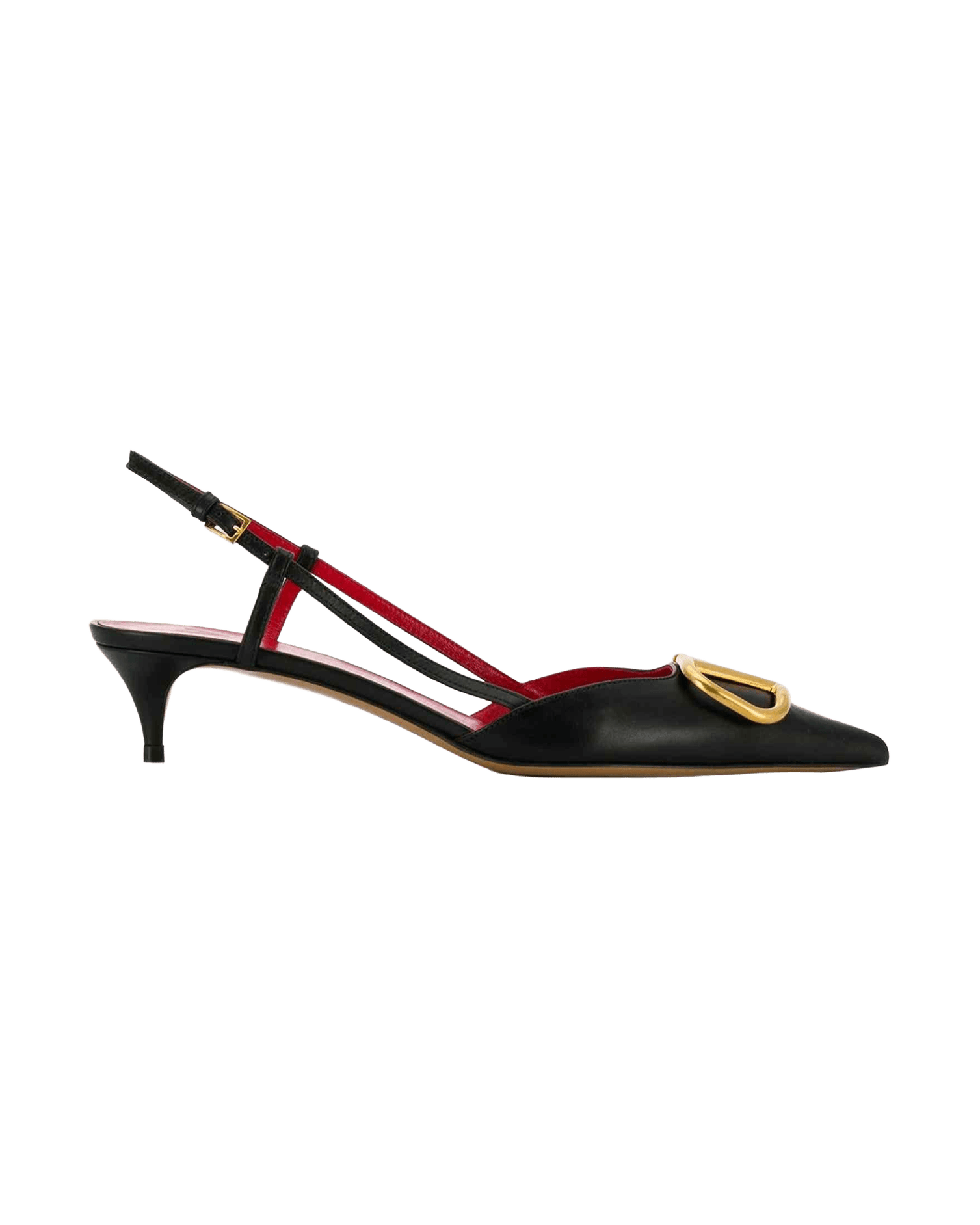 Valentino Garavani Vlogo Signature Slingback DéColleté In Calfskin 40mm Glam Steals