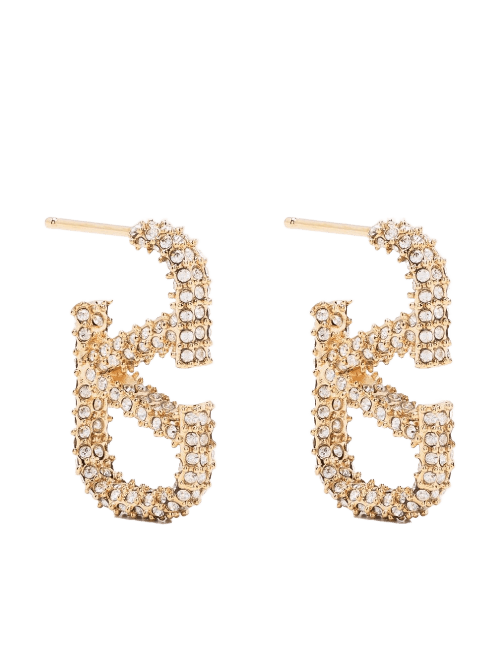 Valentino Garavani Vlogo Signature Strass Earrings Glam Steals