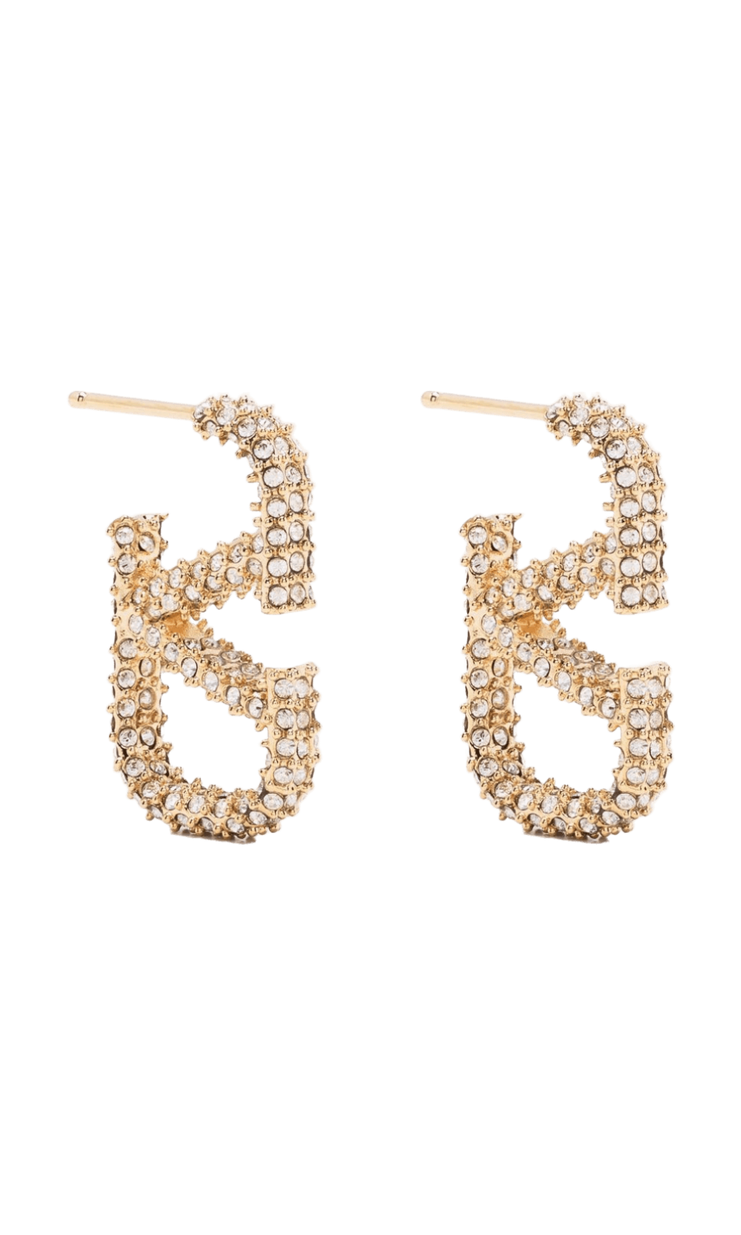 Valentino Garavani Vlogo Signature Strass Earrings Glam Steals