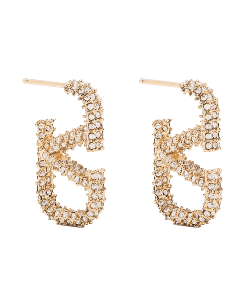 Valentino Garavani Vlogo Signature Strass Earrings Glam Steals