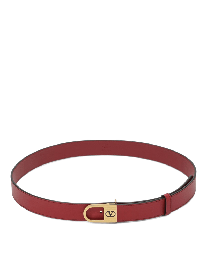 Valentino Garavani Red Volgo Signature Belt Glam Steals