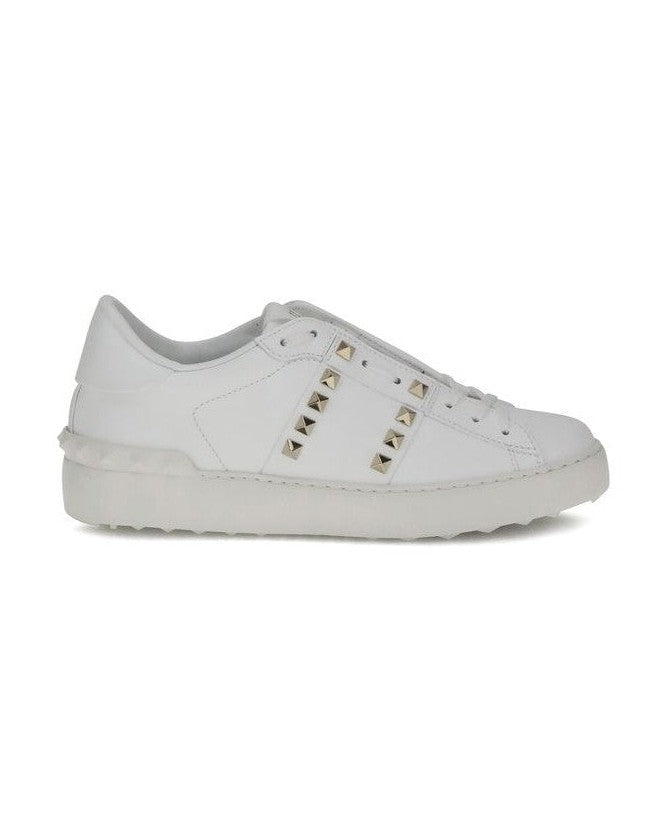 Valentino Garavani White Calf Leather Bos Taurus Low Top Sneakers Glam Steals