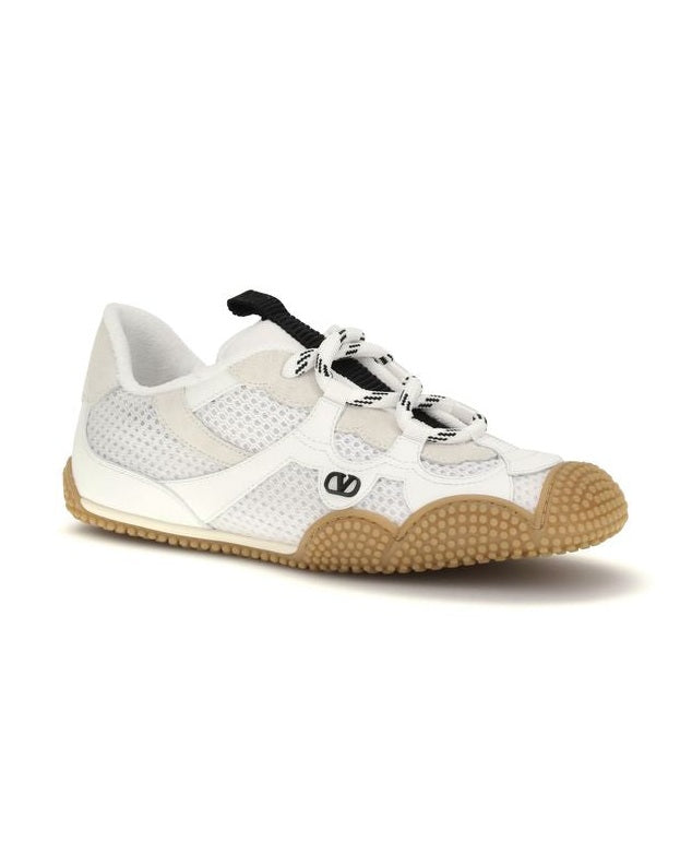 Valentino Garavani White Polyamide Athletic Sneakers Glam Steals
