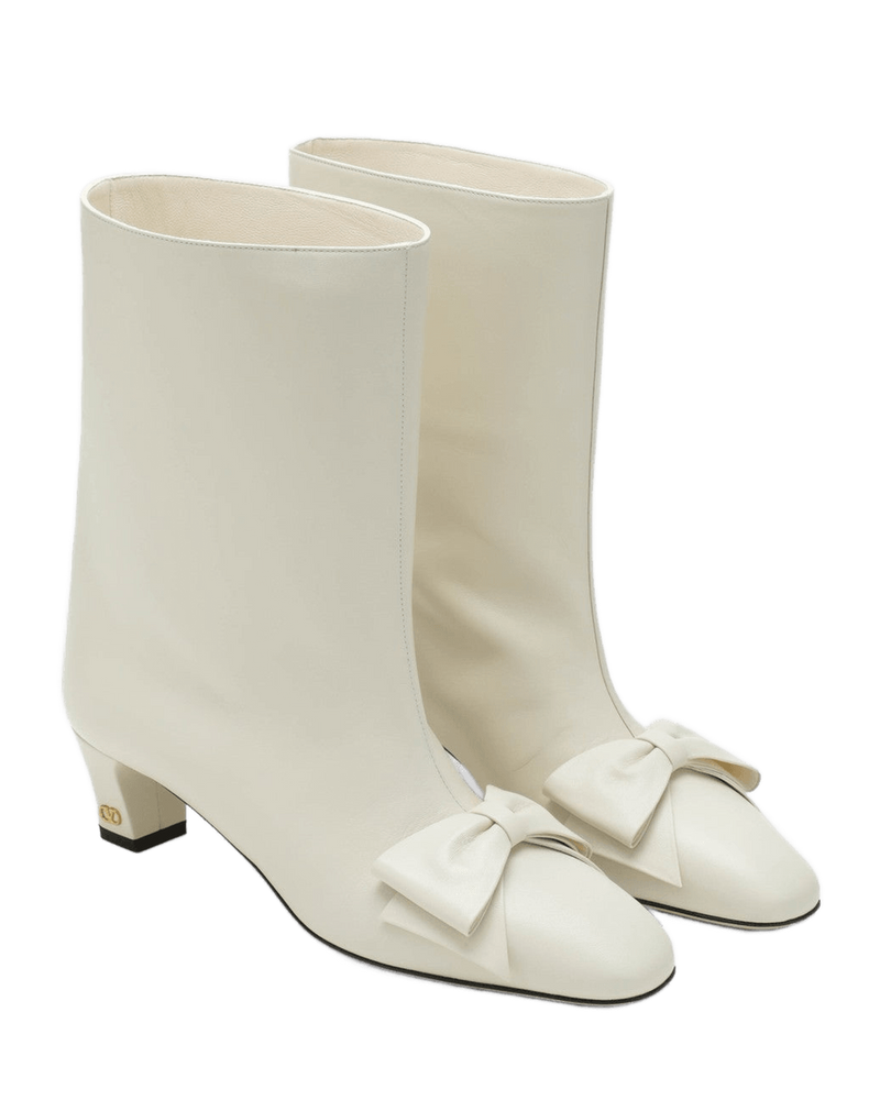Valentino Ivory Garavani Bowow Ankle Boots Glam Steals