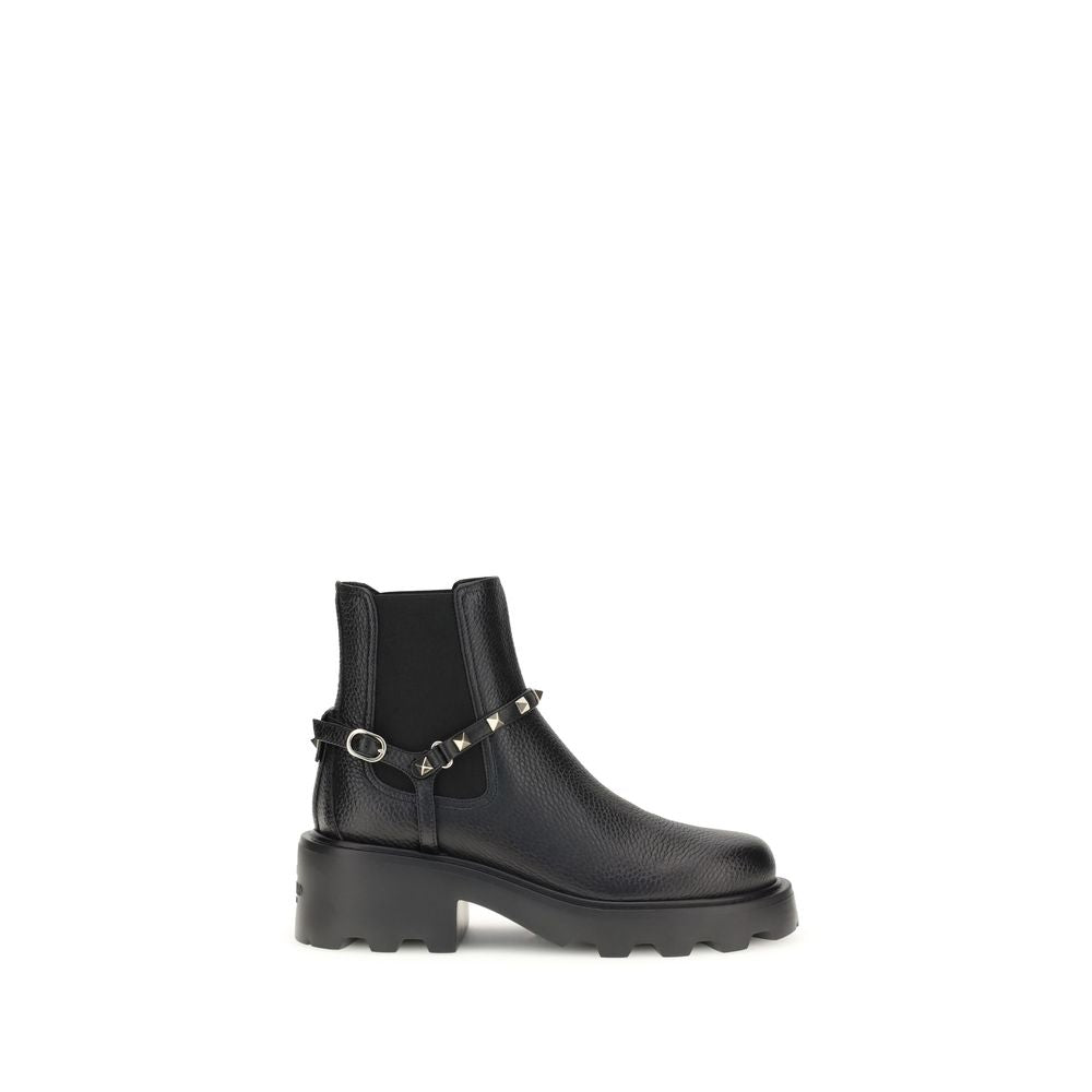 Valentino Leather Garavani Ankle Boots Glam Steals