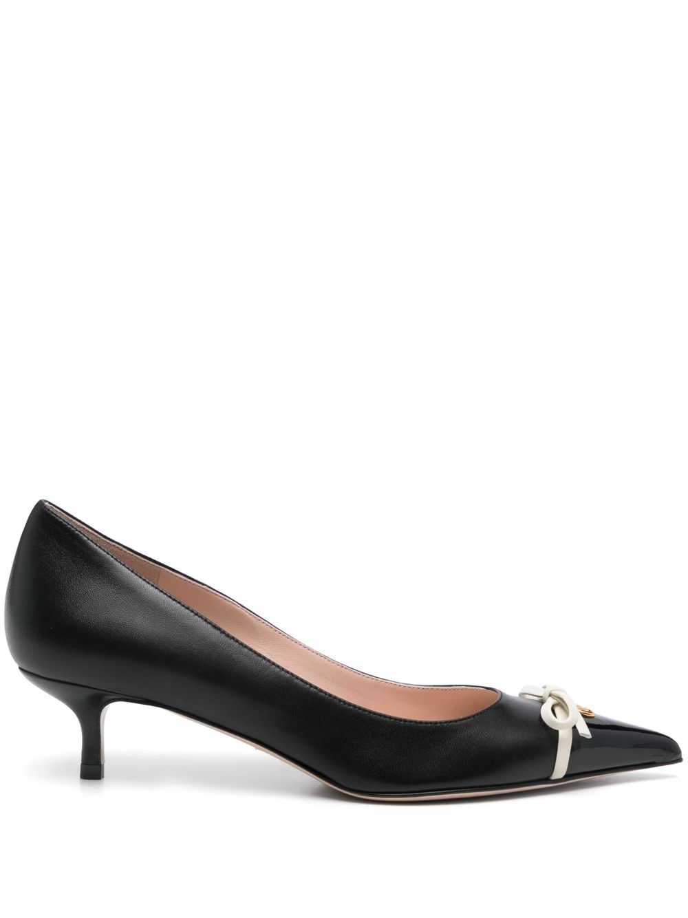 Valentino Leather Garavani Bepointy Patent and Kid Pumps 45mm Glam Steals