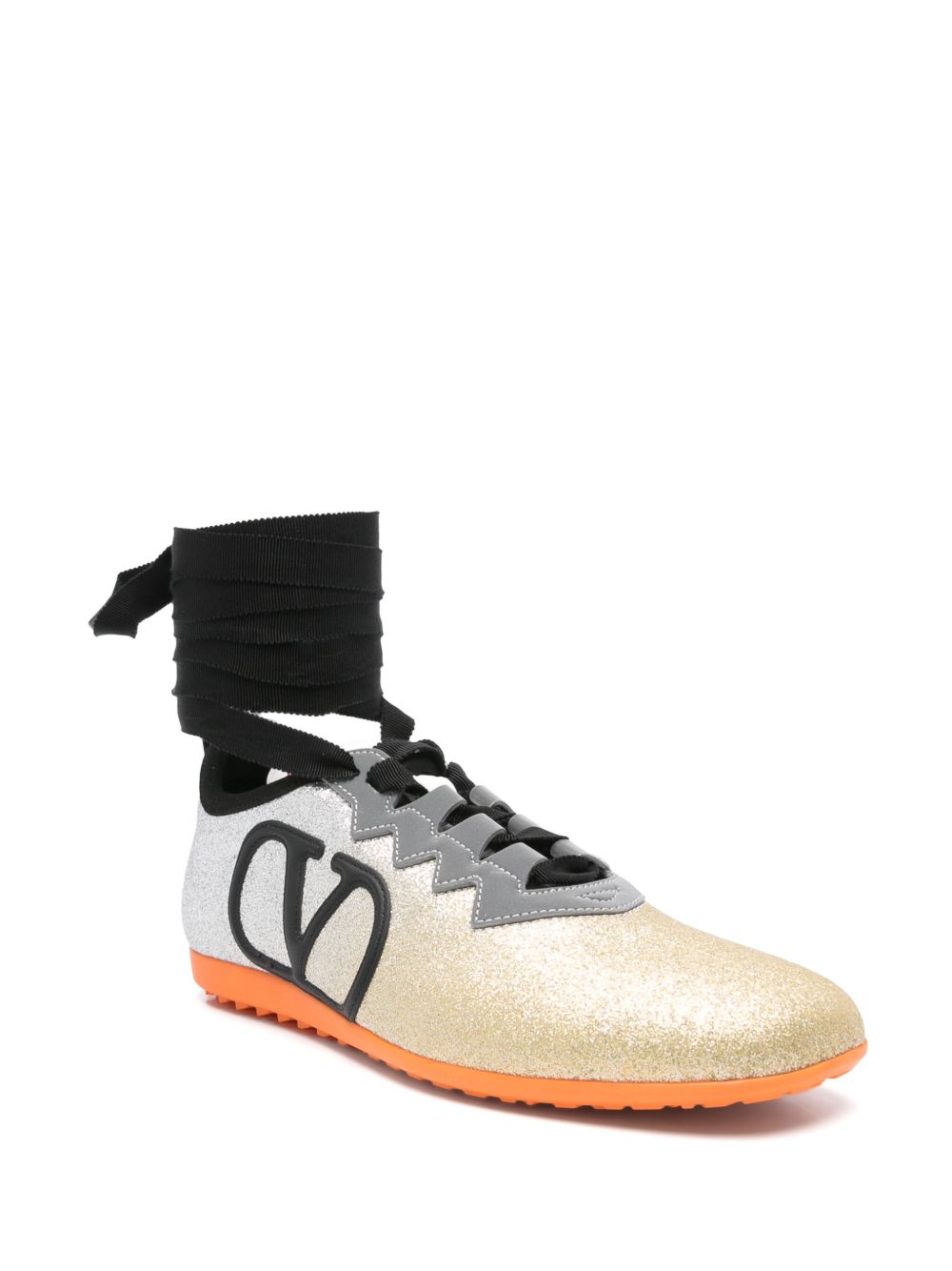 Valentino Leather Garavani Chromathon Sneaker in Perforated Nappa Glam Steals