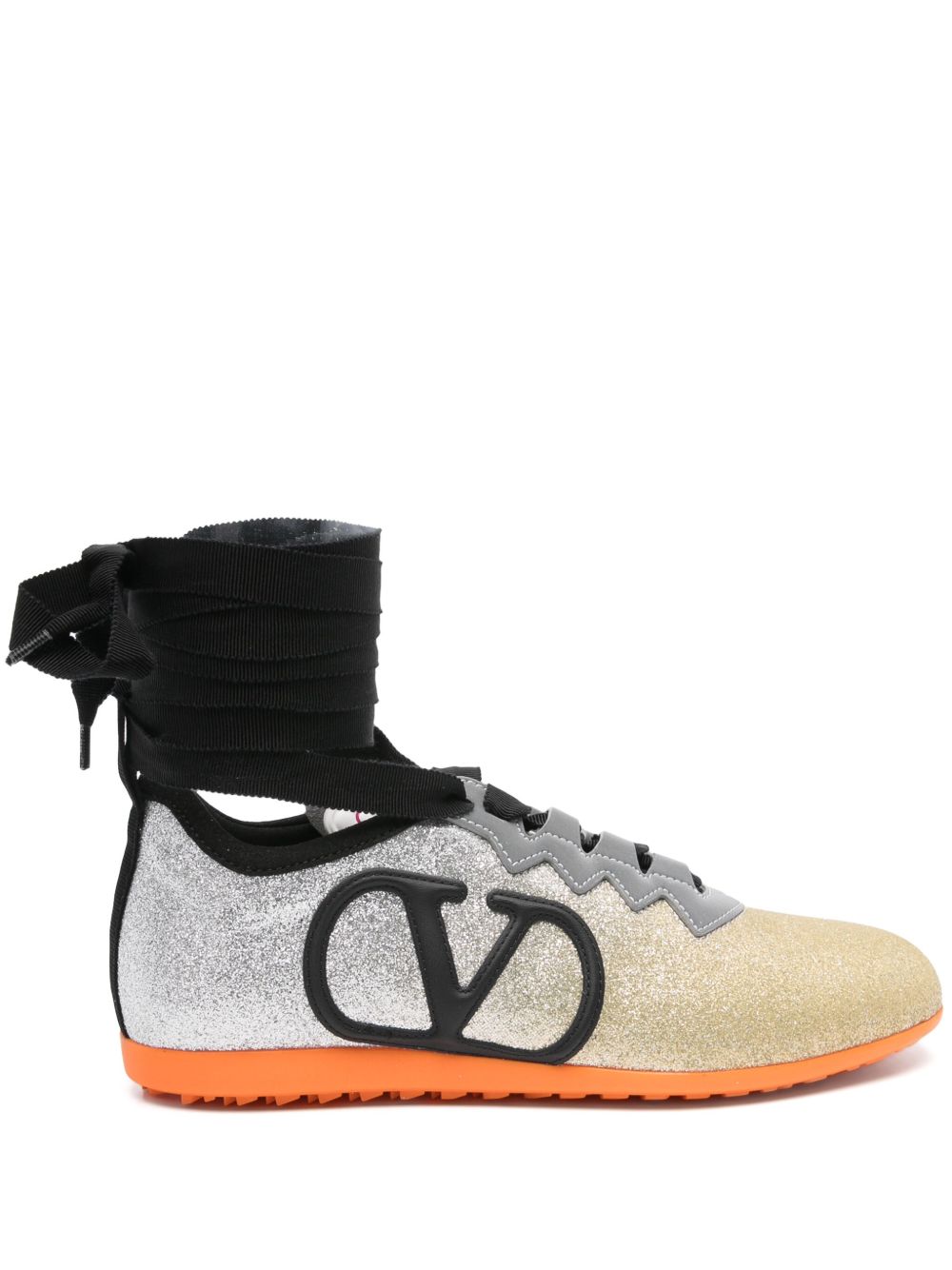 Valentino Leather Garavani Chromathon Sneaker in Perforated Nappa Glam Steals