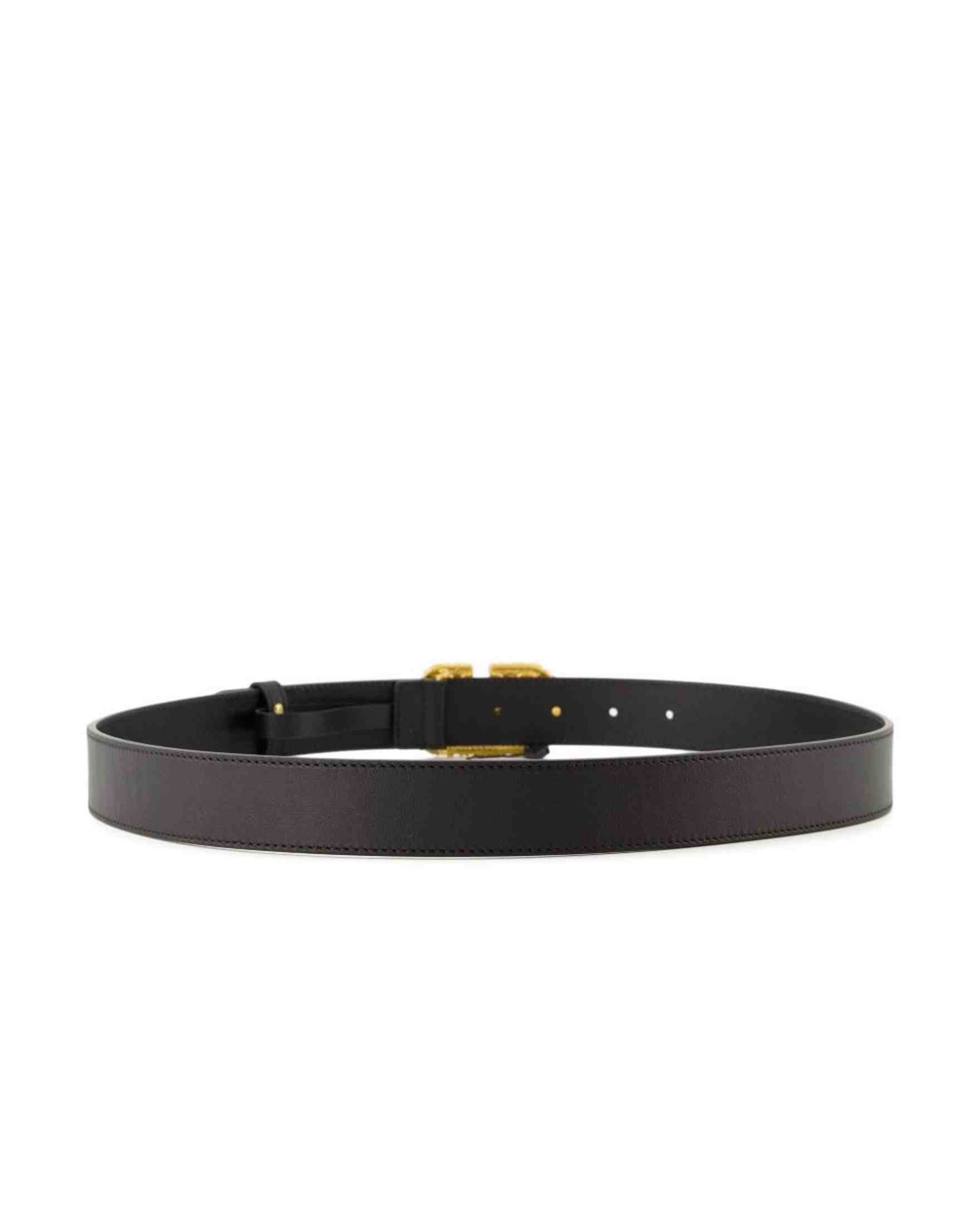 Valentino Leather Garavani Crystal Embellishment Vlogo Signature Belt Glam Steals