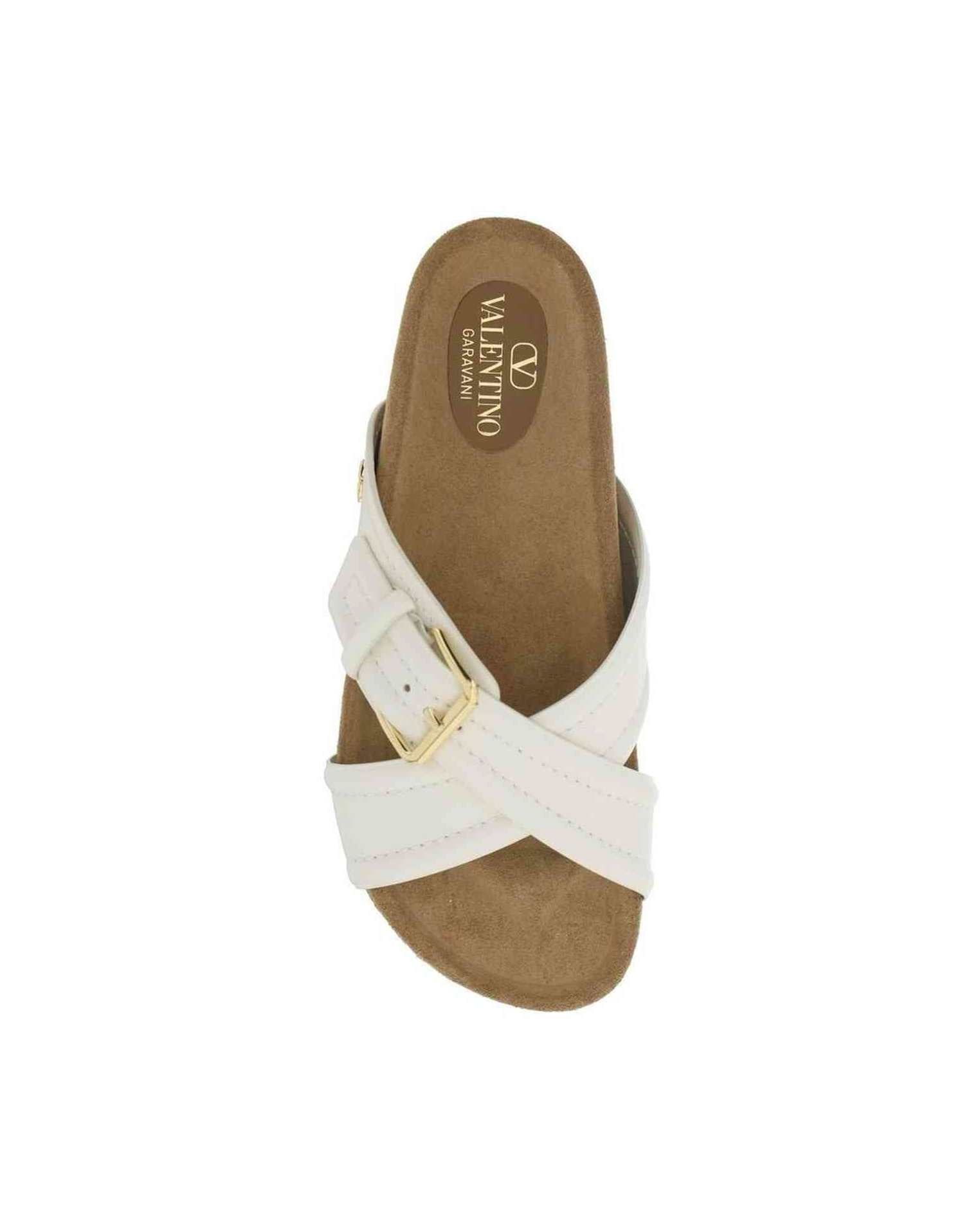 Valentino Leather Garavani Flat Sandals Glam Steals