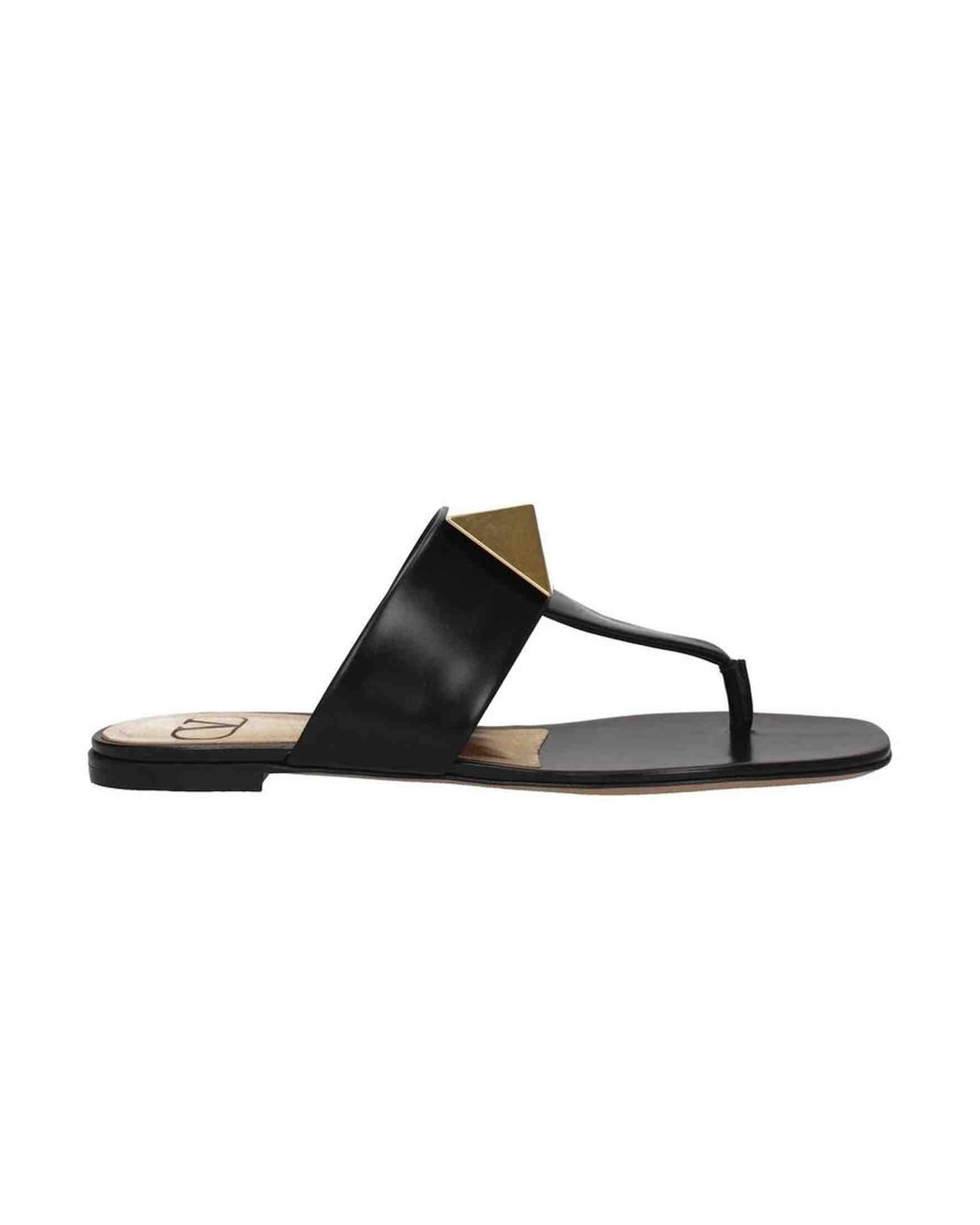 Valentino Leather Garavani One Stud Thong Sandals Glam Steals