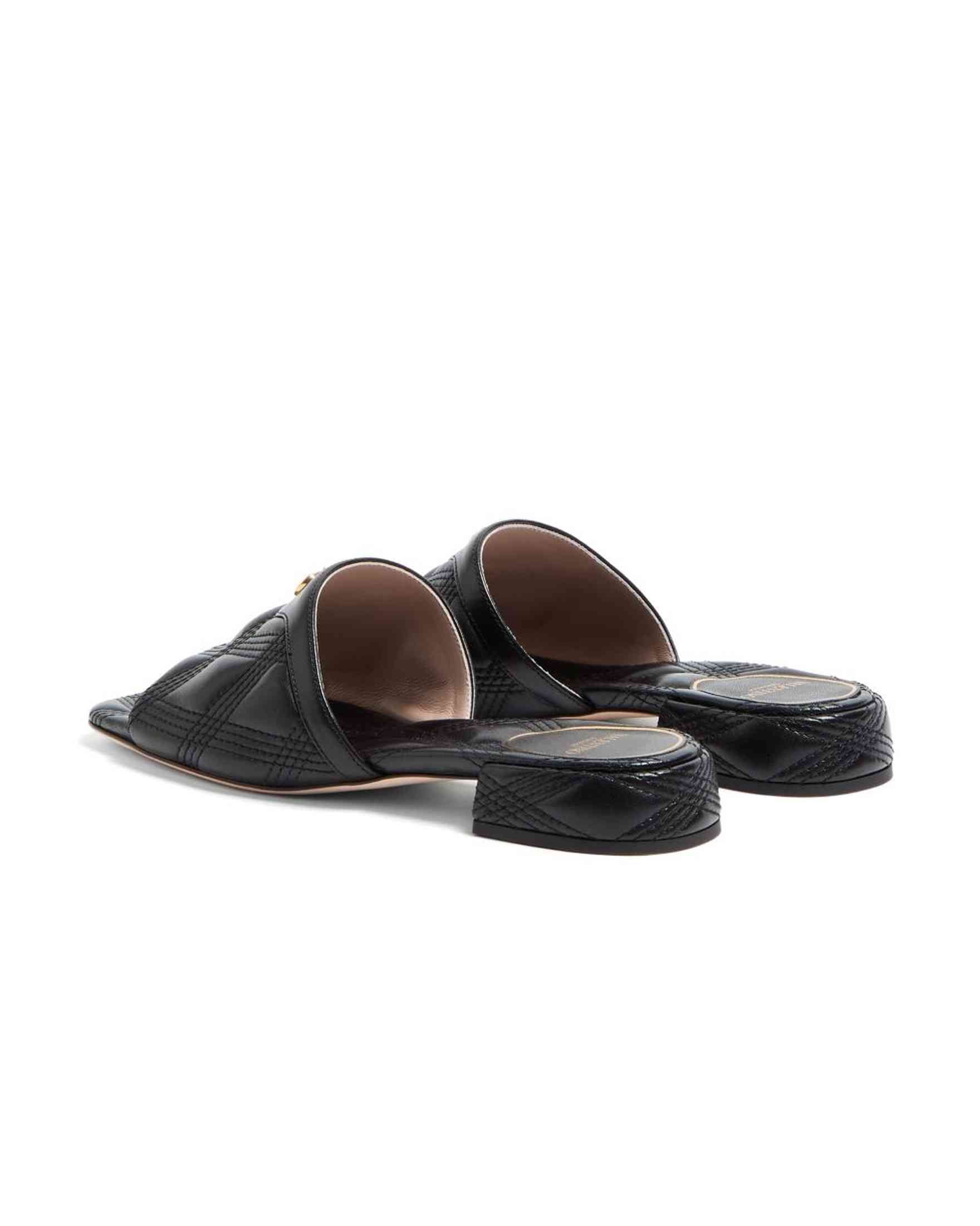 Valentino Leather Garavani Quiltie 67 Slide Sandals in 60mm Quilted Nappa Glam Steals