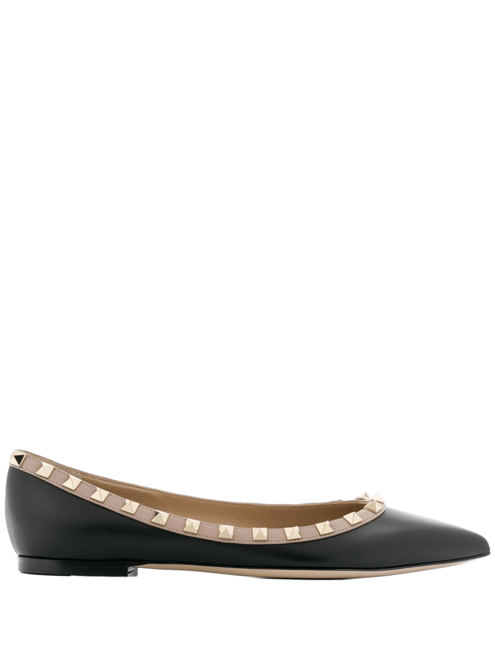 Valentino Leather Garavani Rockstud Patent Ballerina Glam Steals