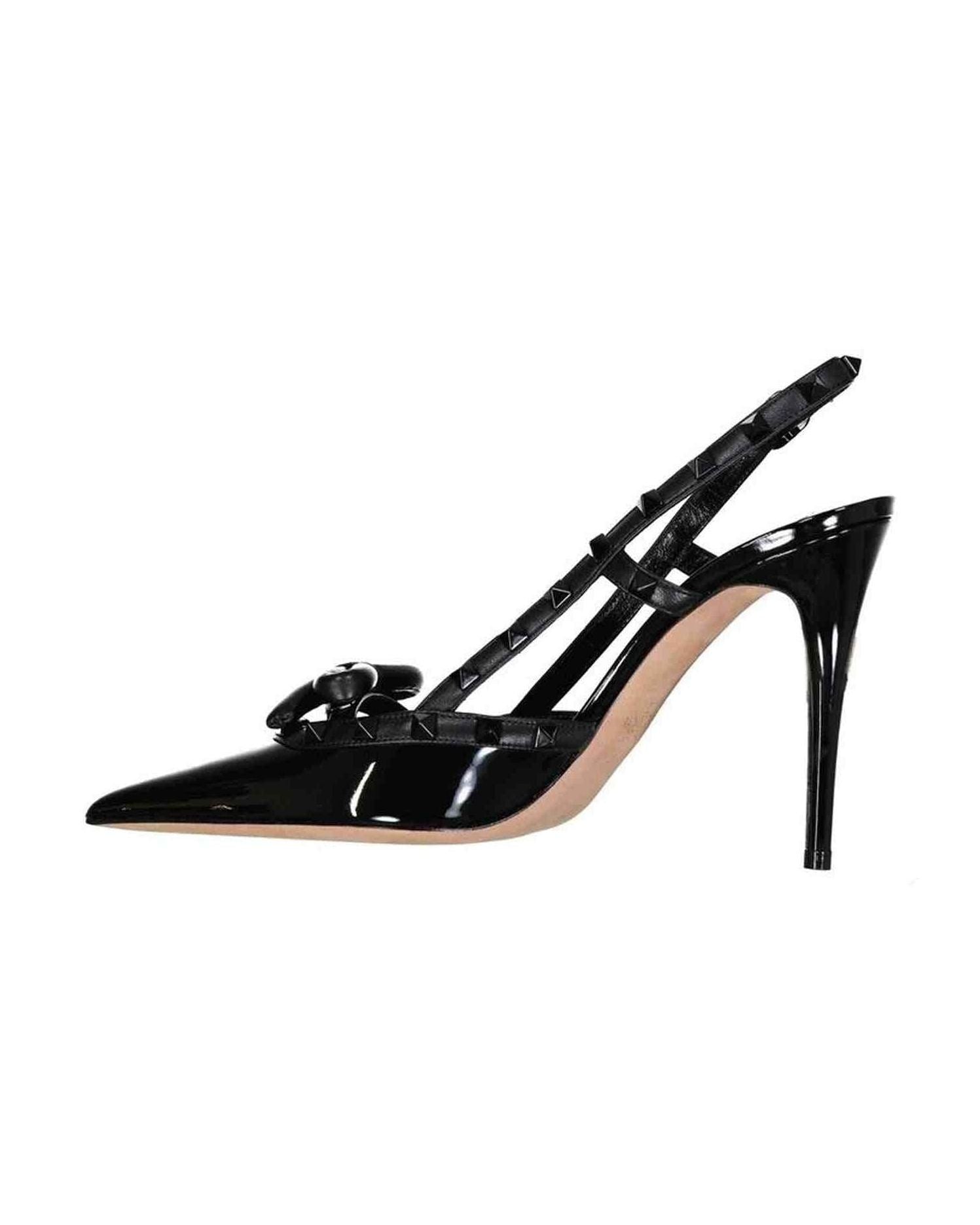 Valentino Leather Garavani Rockstud Slingback Pumps Glam Steals