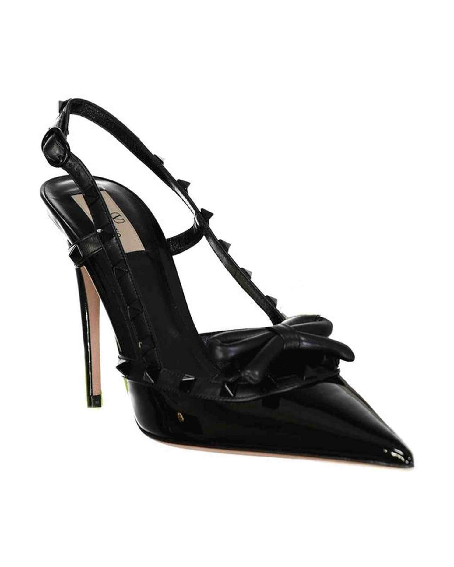 Valentino Leather Garavani Rockstud Slingback Pumps Glam Steals
