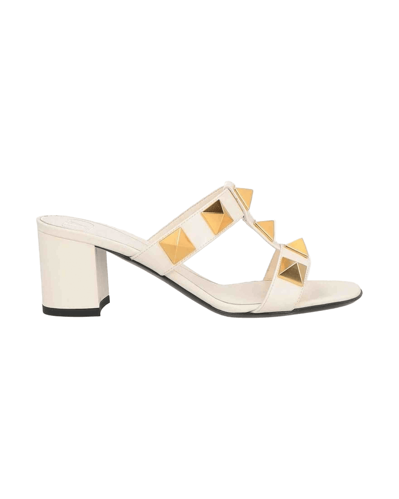 Valentino Garavani Leather Roman Stud Sandals Glam Steals