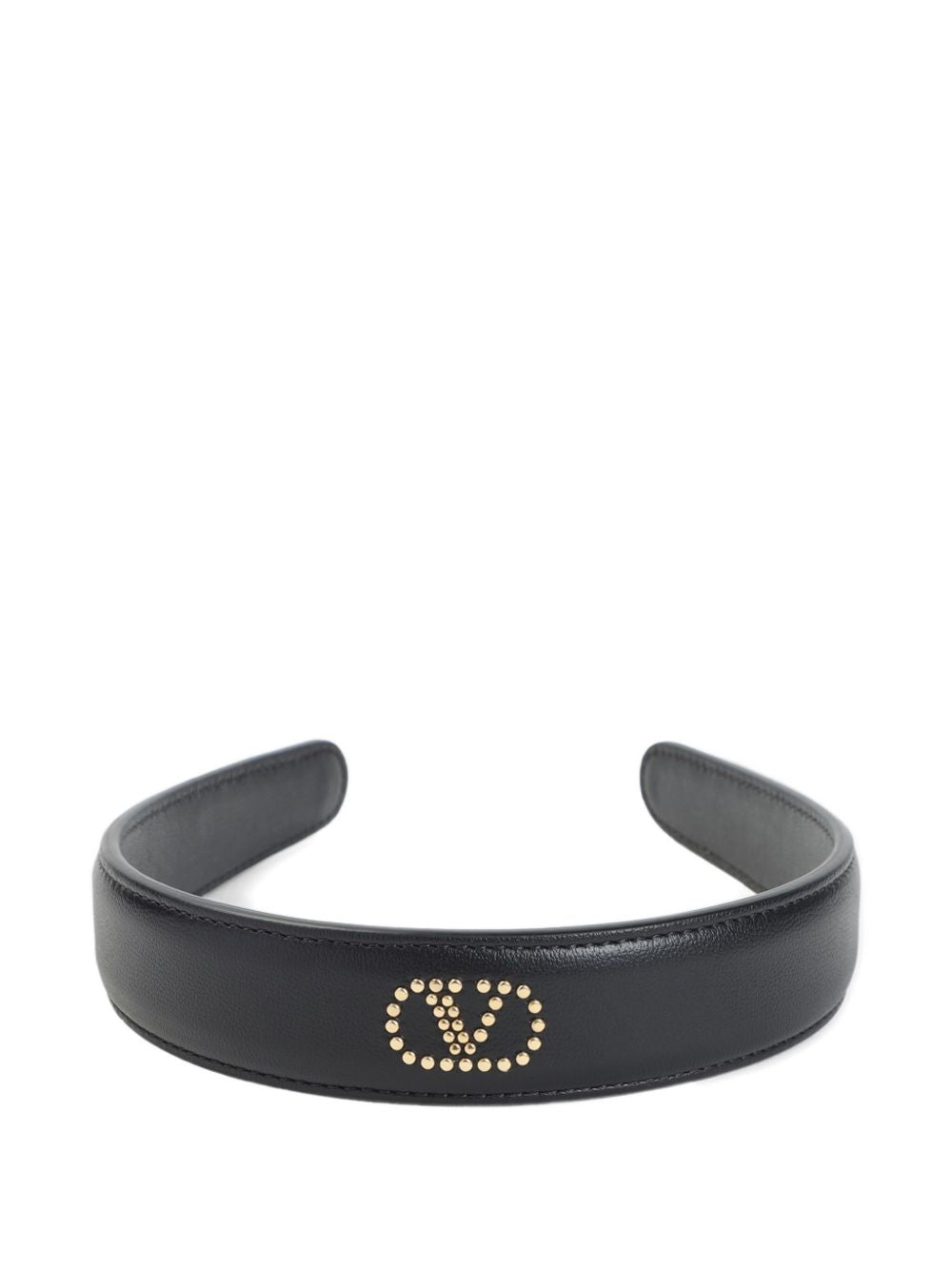 Valentino Leather Garavani Stud Embellished Headband Glam Steals