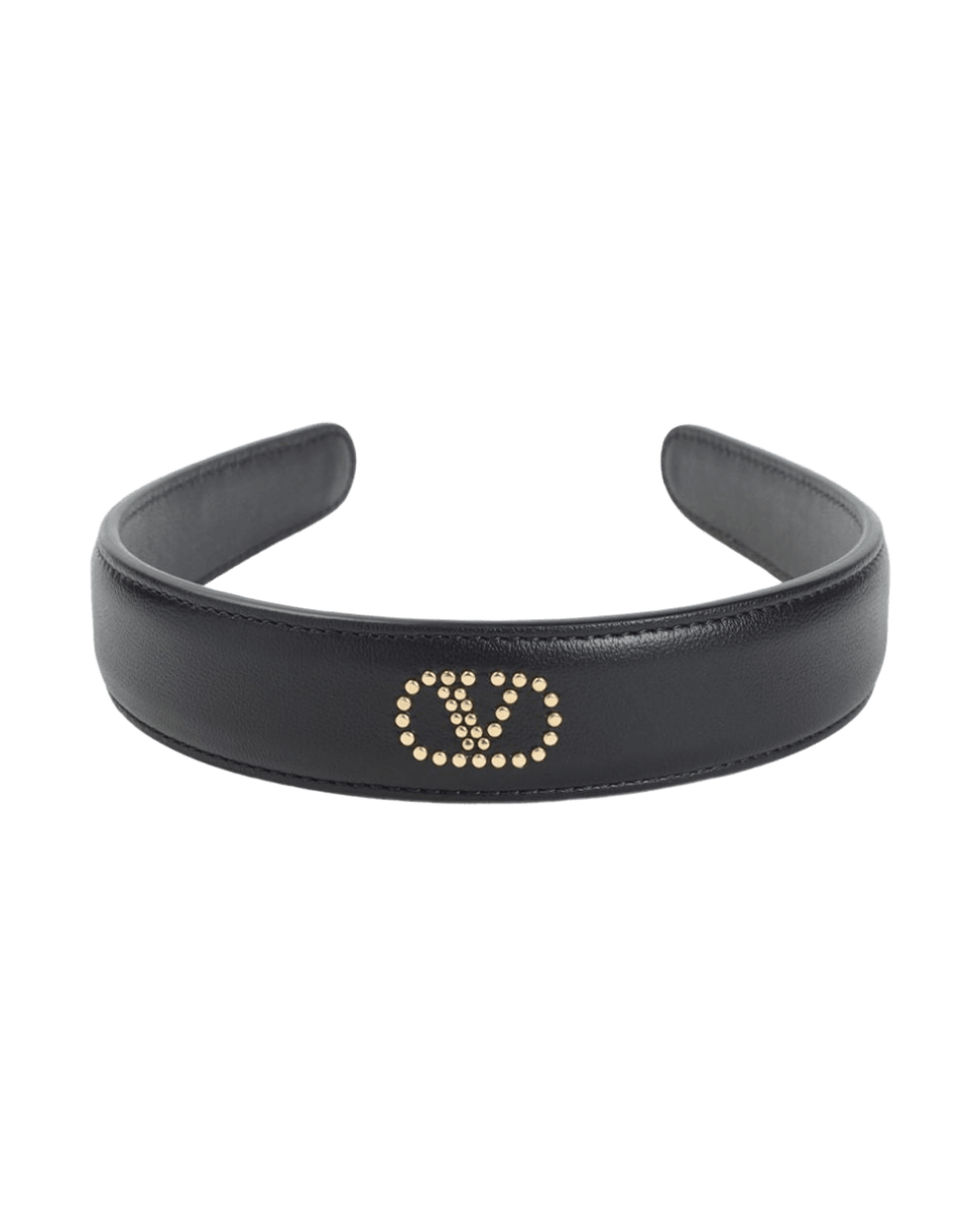 Valentino Leather Garavani Stud Embellished Headband Glam Steals