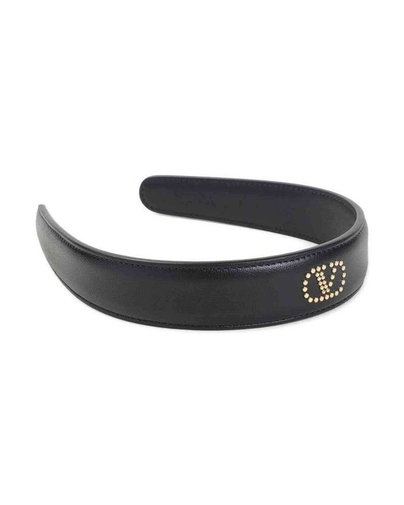 Valentino Leather Garavani Stud Embellished Headband Glam Steals