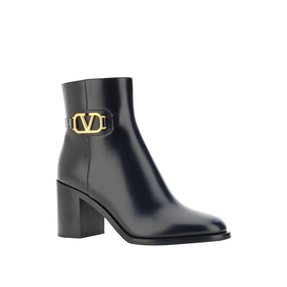 Valentino Leather Garavani Vlogo Ankle Boots Glam Steals