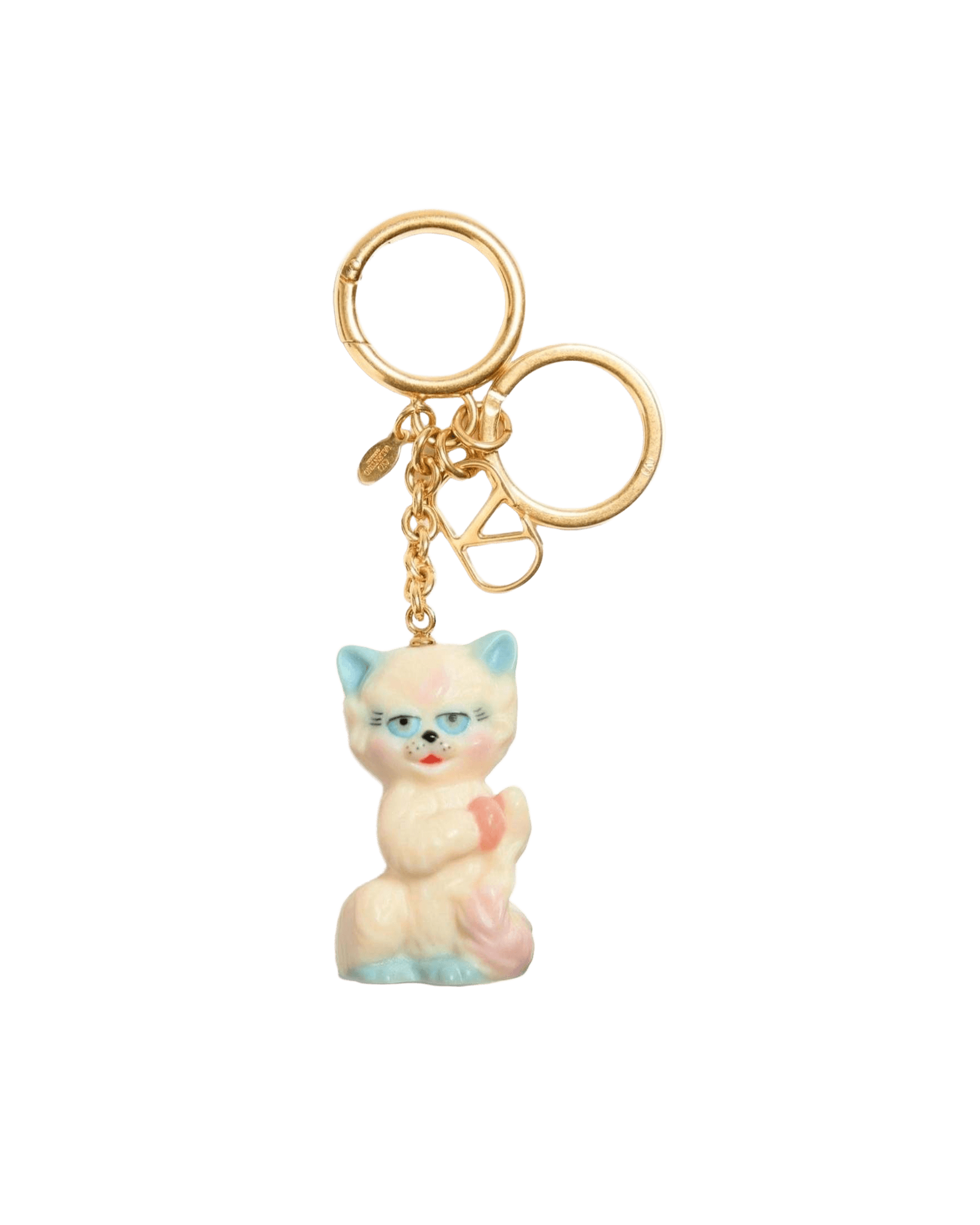 Valentino Nylon Garavani Le Chat De La Maison Bag Charm with Keychain Glam Steals
