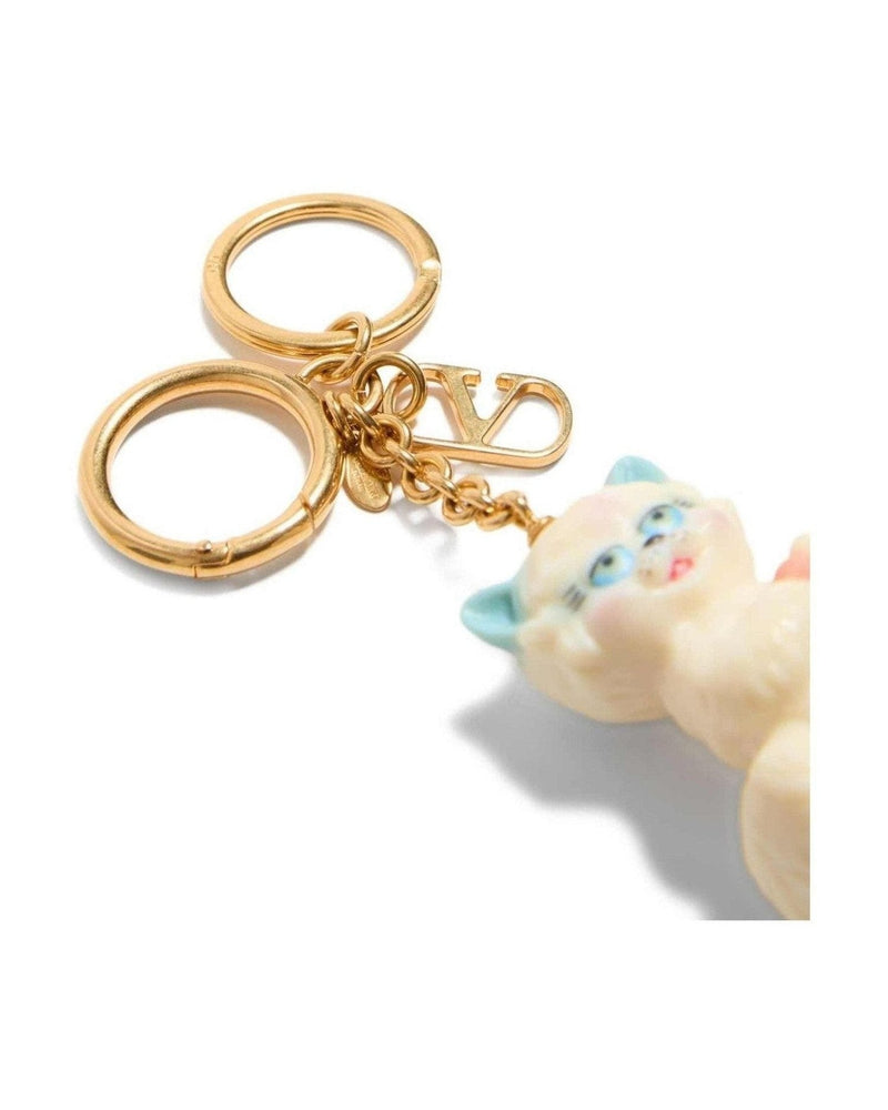 Valentino Nylon Garavani Le Chat De La Maison Bag Charm with Keychain Glam Steals