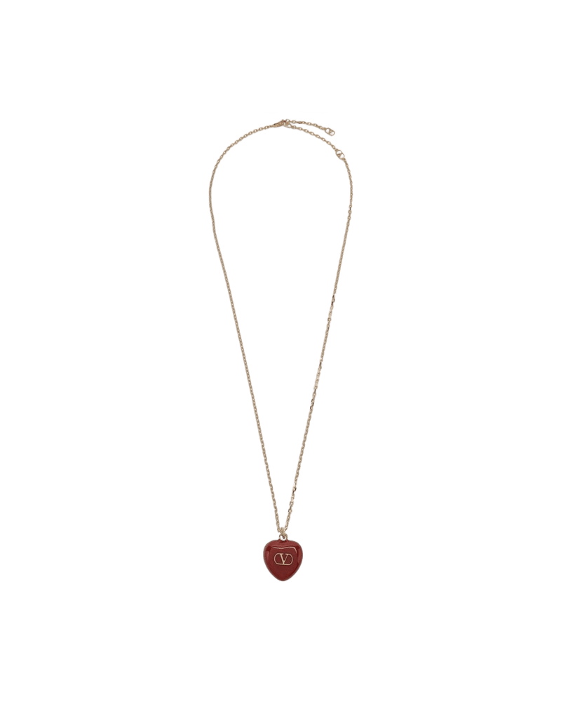 Valentino Garavani Red Coeur Royal Necklace Glam Steals