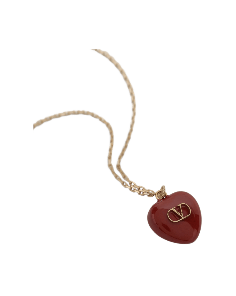 Valentino Garavani Red Coeur Royal Necklace Glam Steals