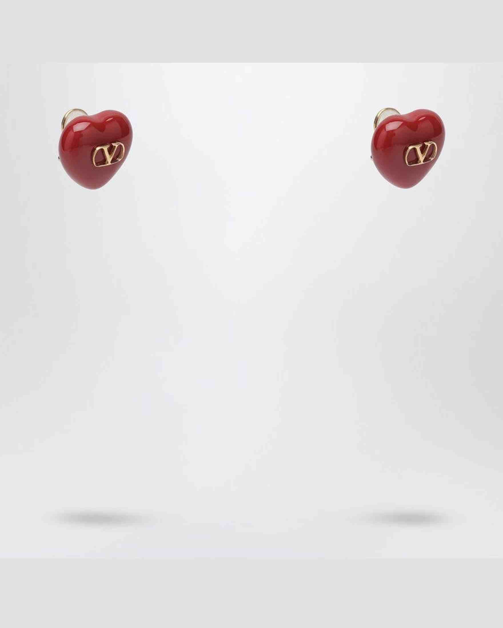 Valentino Red Garavani Royal Heart Earrings Glam Steals