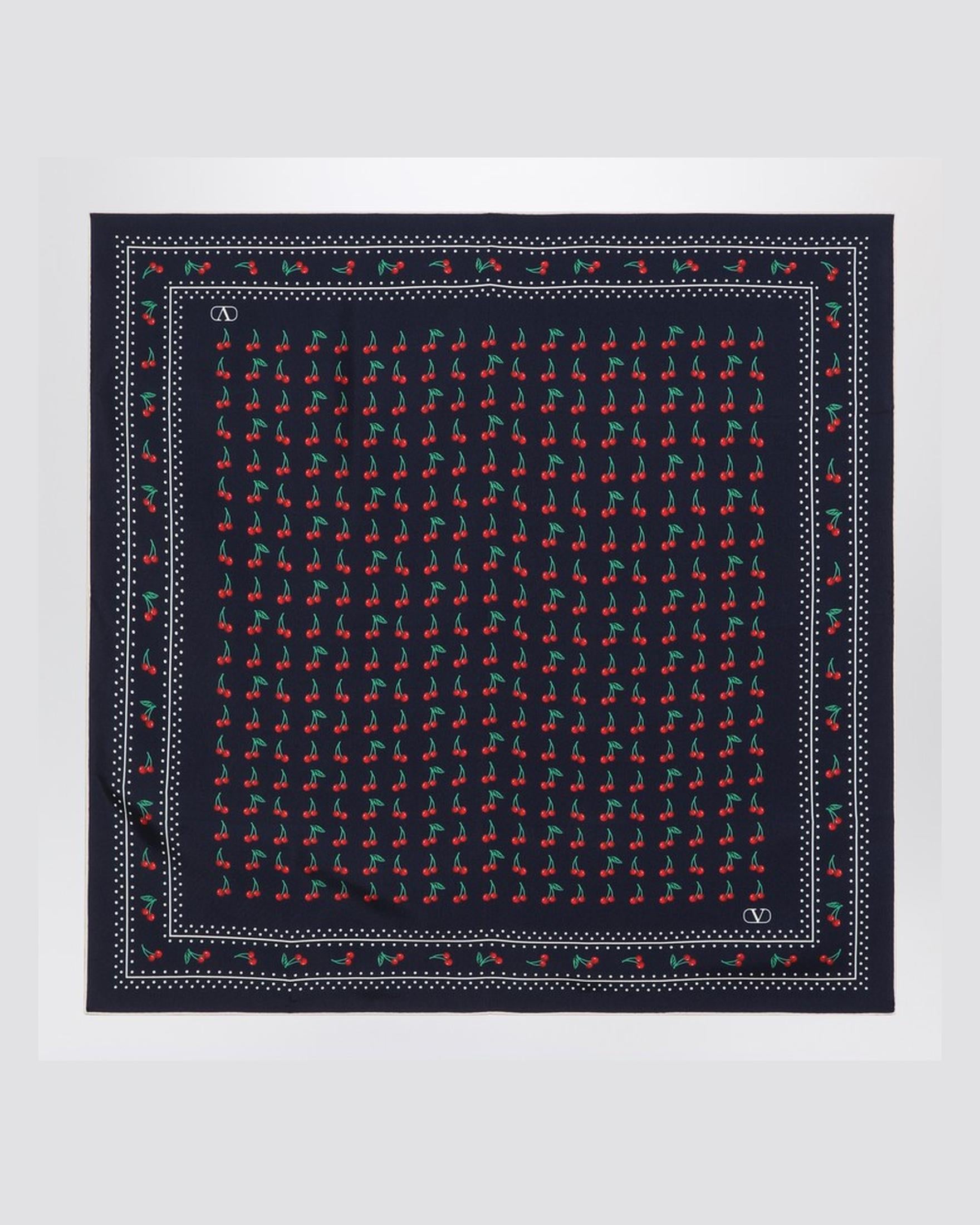 Valentino Silk Garavani Cherryfic Scarf Glam Steals
