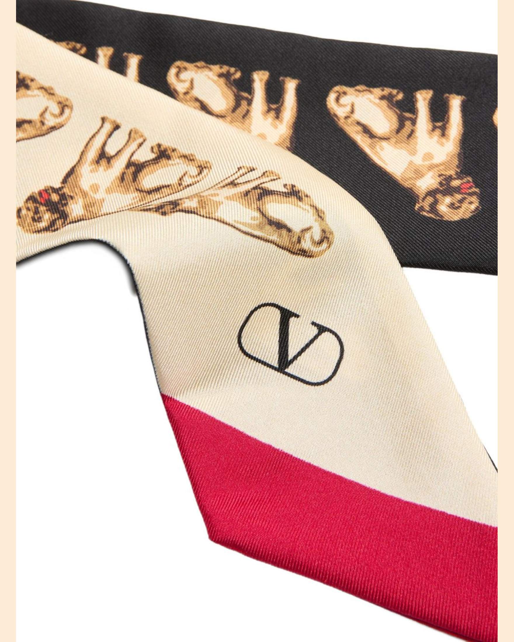 Valentino Silk Garavani Scarf Bandeaux Petit Charles Glam Steals
