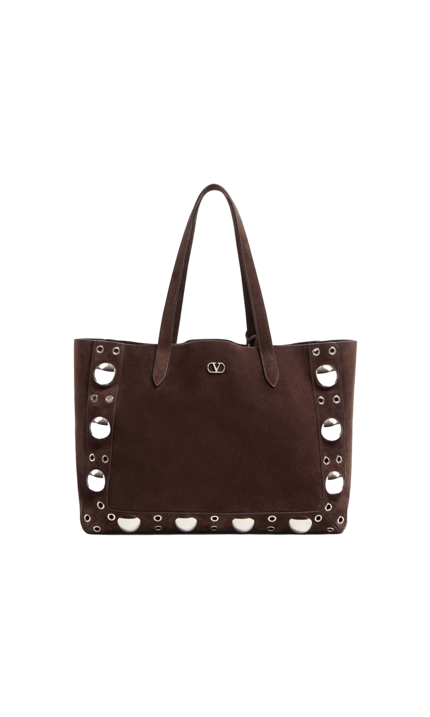 Valentino Suede Garavani Medium NellcôTe Shopping Bag Glam Steals