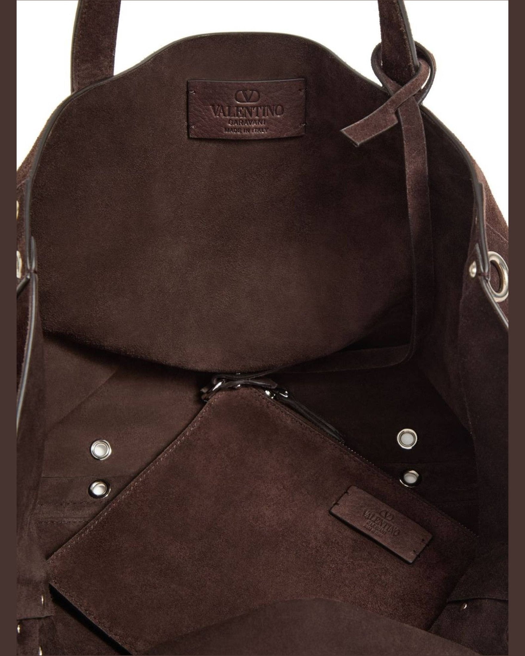 Valentino Suede Garavani Medium Nellcôte Shopping Bag Glam Steals