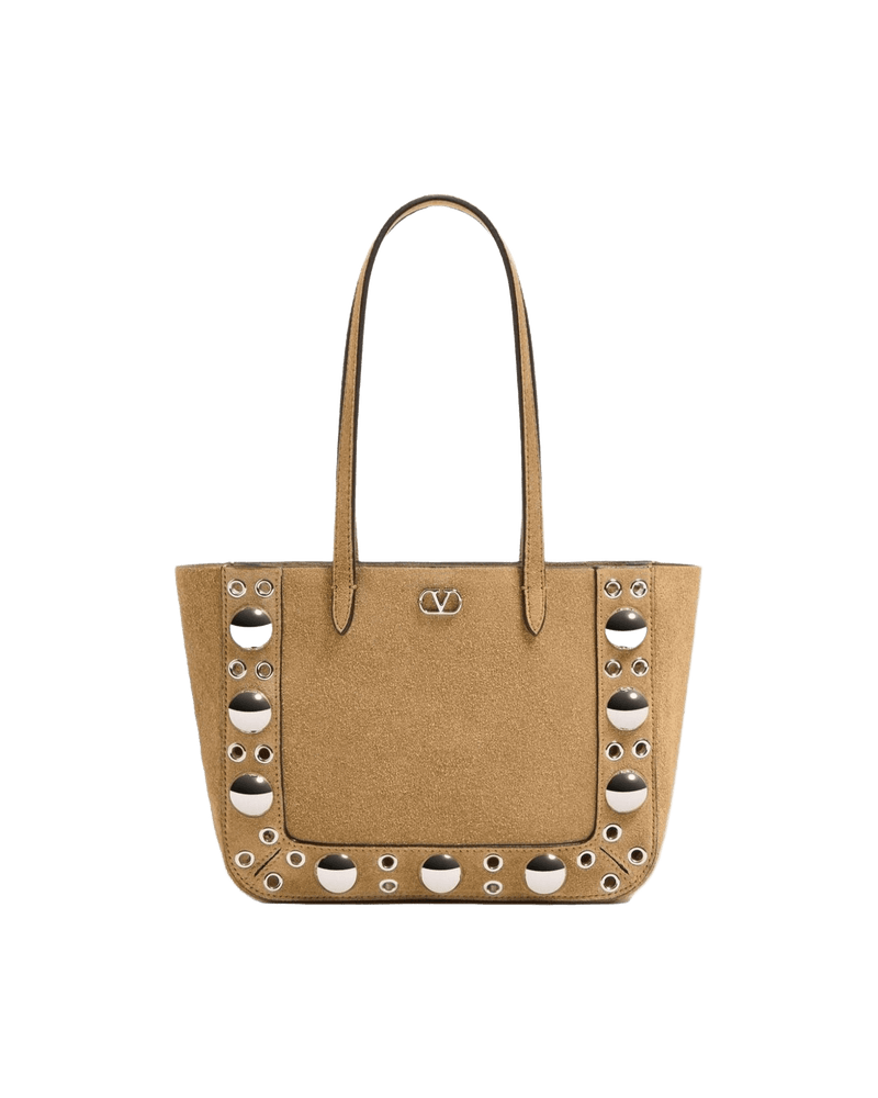 Valentino Suede Garavani NellcôTe Mini Shopping Bag Glam Steals