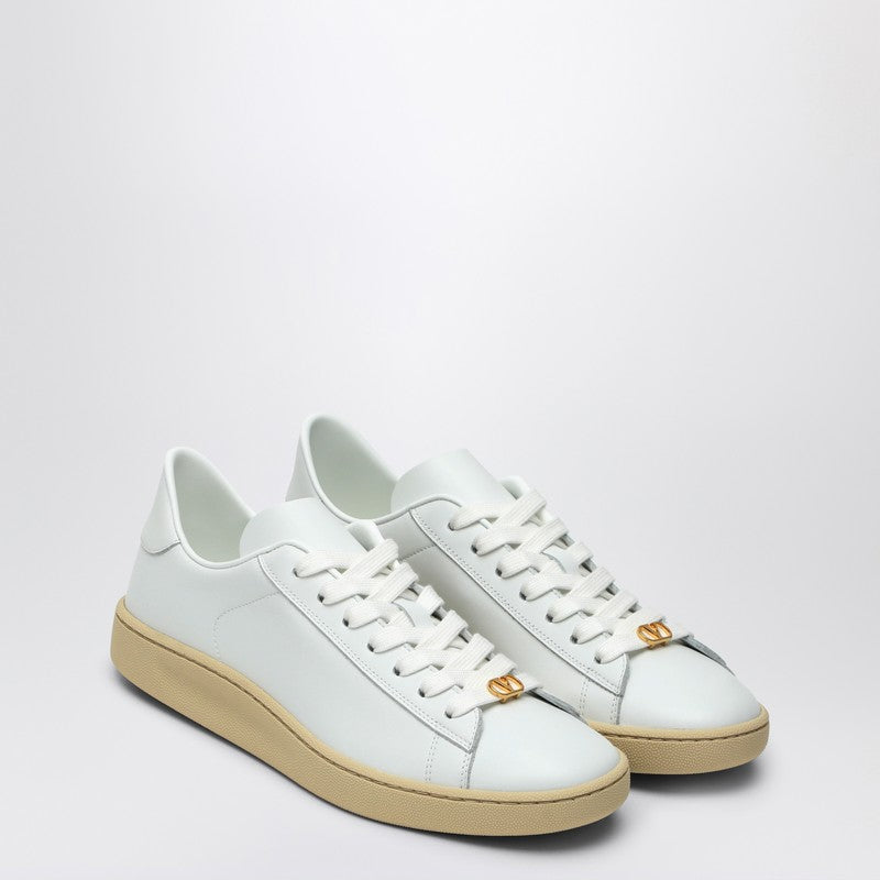 Valentino White Leather Garavani Royco Sneakers Glam Steals