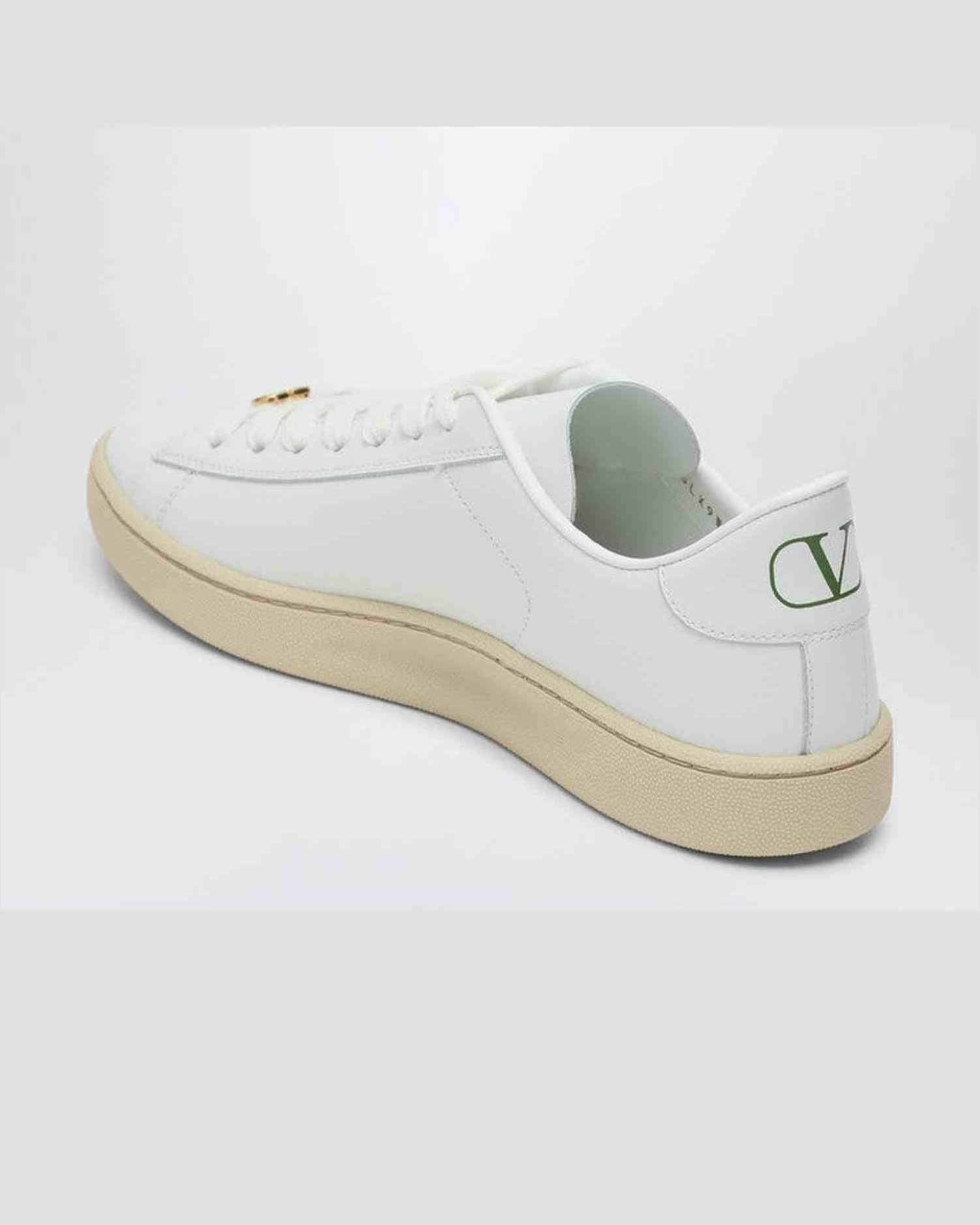 Valentino White Leather Garavani Royco Sneakers Glam Steals