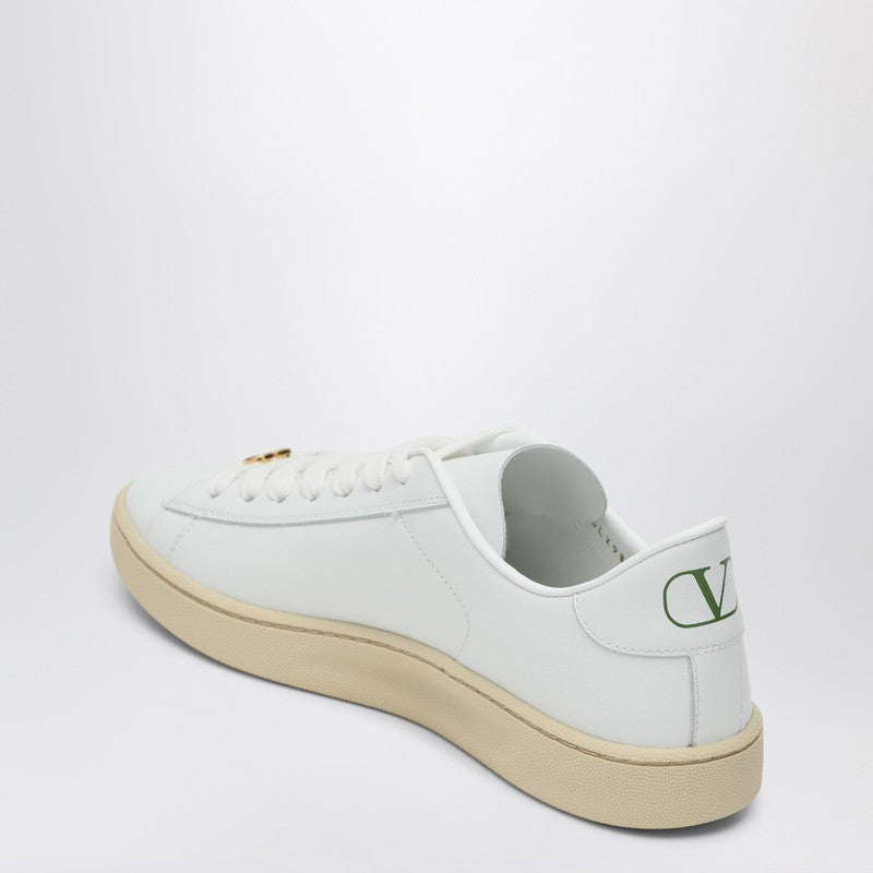 Valentino White Leather Garavani Royco Sneakers Glam Steals