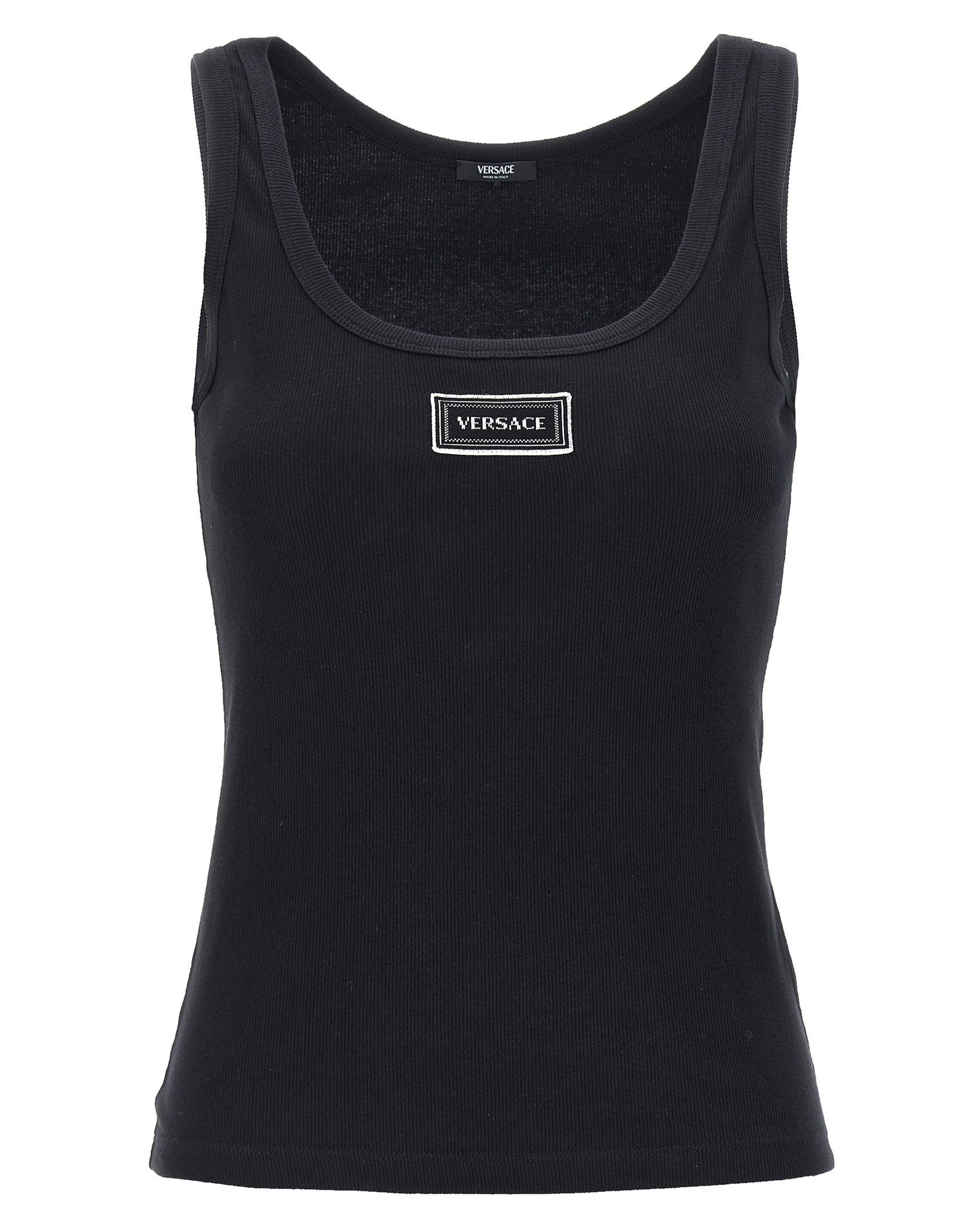 Versace 90s Vintage Logo Tank Top
