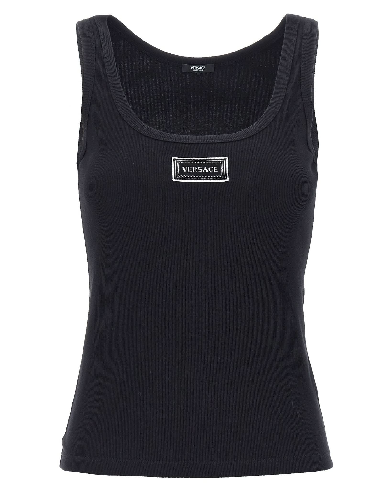 Versace 90s Vintage Logo Tank Top Glam Steals