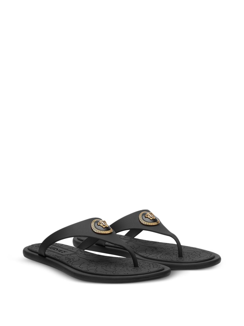 Versace Alia Flat Sandals Glam Steals