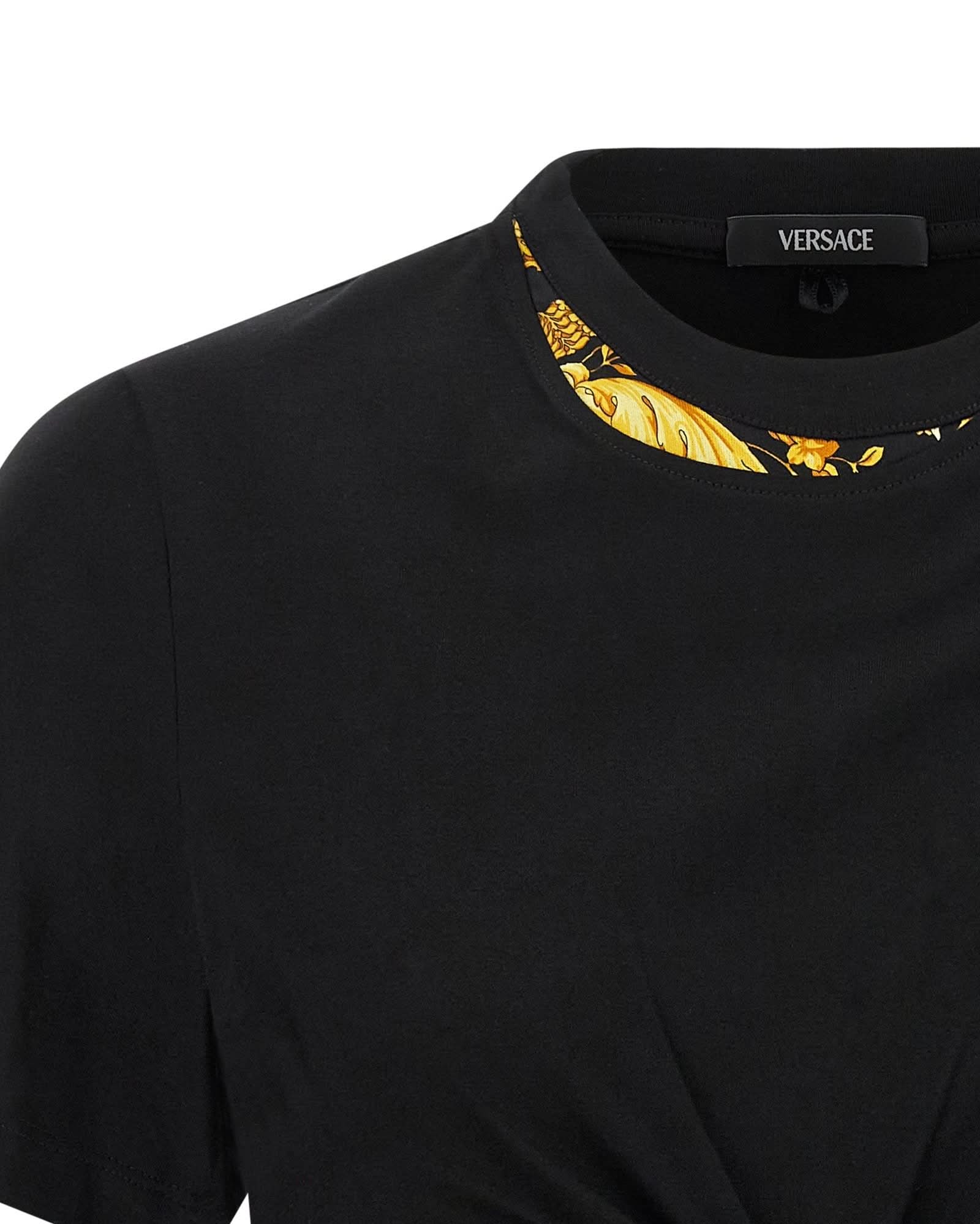 Versace Barocco Double Layer T-shirt Glam Steals