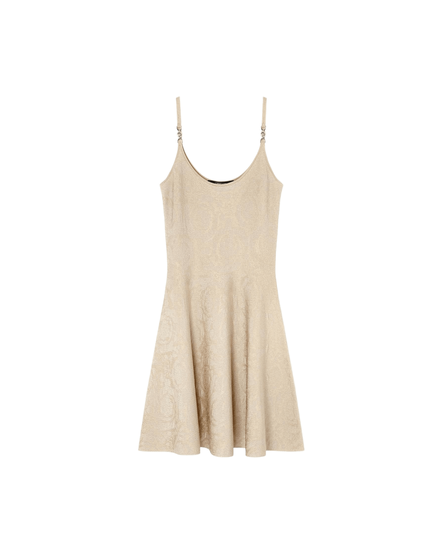Versace Barocco Jacquard Flared Mini Dress